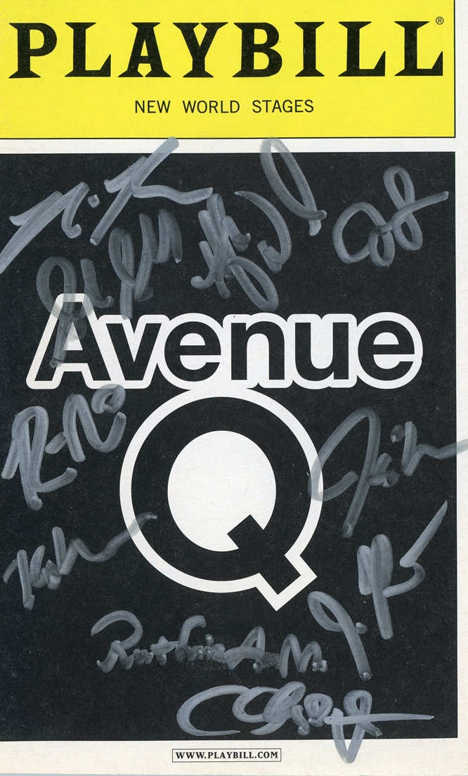 Avenue Q Signed Playbill