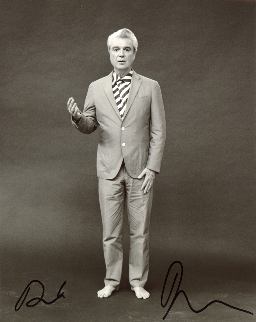 David Byrne Signed Photo
